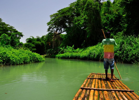 Rafting on the Martha Brae